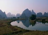  Karst landscape in Li River Guangxi Province, China